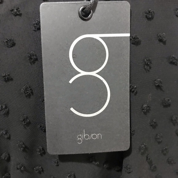 Gibson Top Women 2XL Black Pullover Swiss Dot Smock Victorian Sheer Whimsigoth - Picture 8 of 12